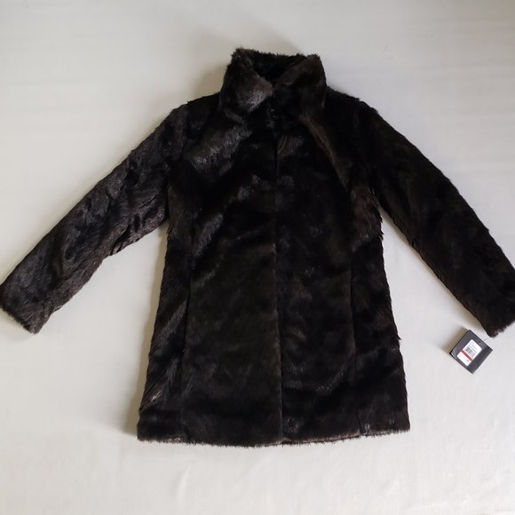 Ellen Tracy Outerwear Women's Faux-Fur Coat XS - Picture 7 of 8